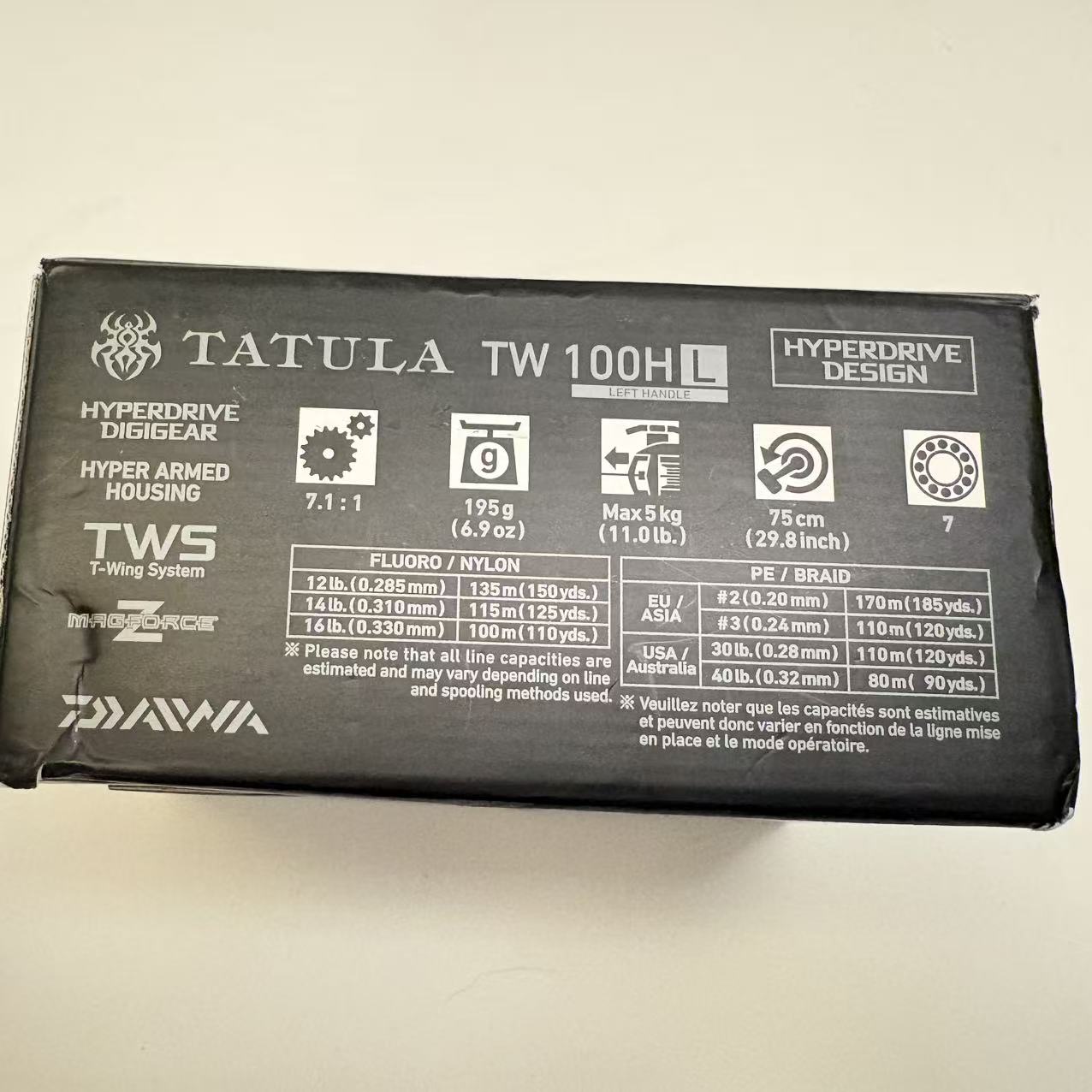 Daiwa 24 Tatula TW 100HL [Y028]